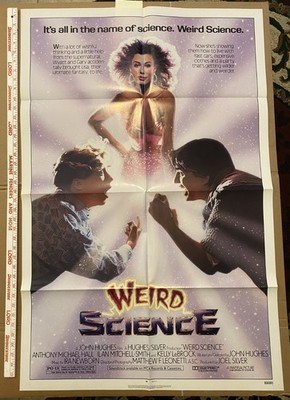 WEIRD SCIENCE 1985 original one sheet movie poster 27 x 41 vintage