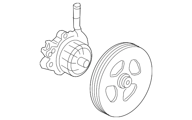 正品日产 2016 - 2019 年日产 TITAN XD - 动力转向泵 49110-EZ40A — 第 2/3 张图片