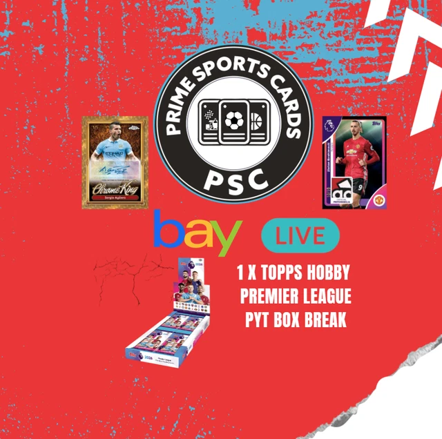 Burnley  -  1 x Premier League Hobby BOX break Ebay Live 15/10/25 Red