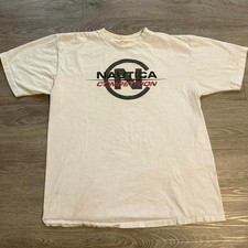Vintage 90s Nautica Competition Shirt XL Made In USA Spellout Graphic Tee