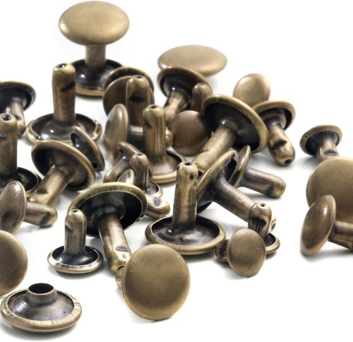 Bausatz 340 Remaches de Cuero Doble Cabeza con Herramientas para Bolsos y Cinturones - Bild 6 von 7