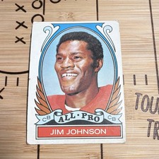 1972 Topps Jimmy Johnson All-pro High 284 San Francisco 49ers Nfl Football