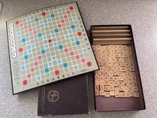 Selchow & Righter SCRABBLE Board Game Set 99 Tiles Vintage Classic