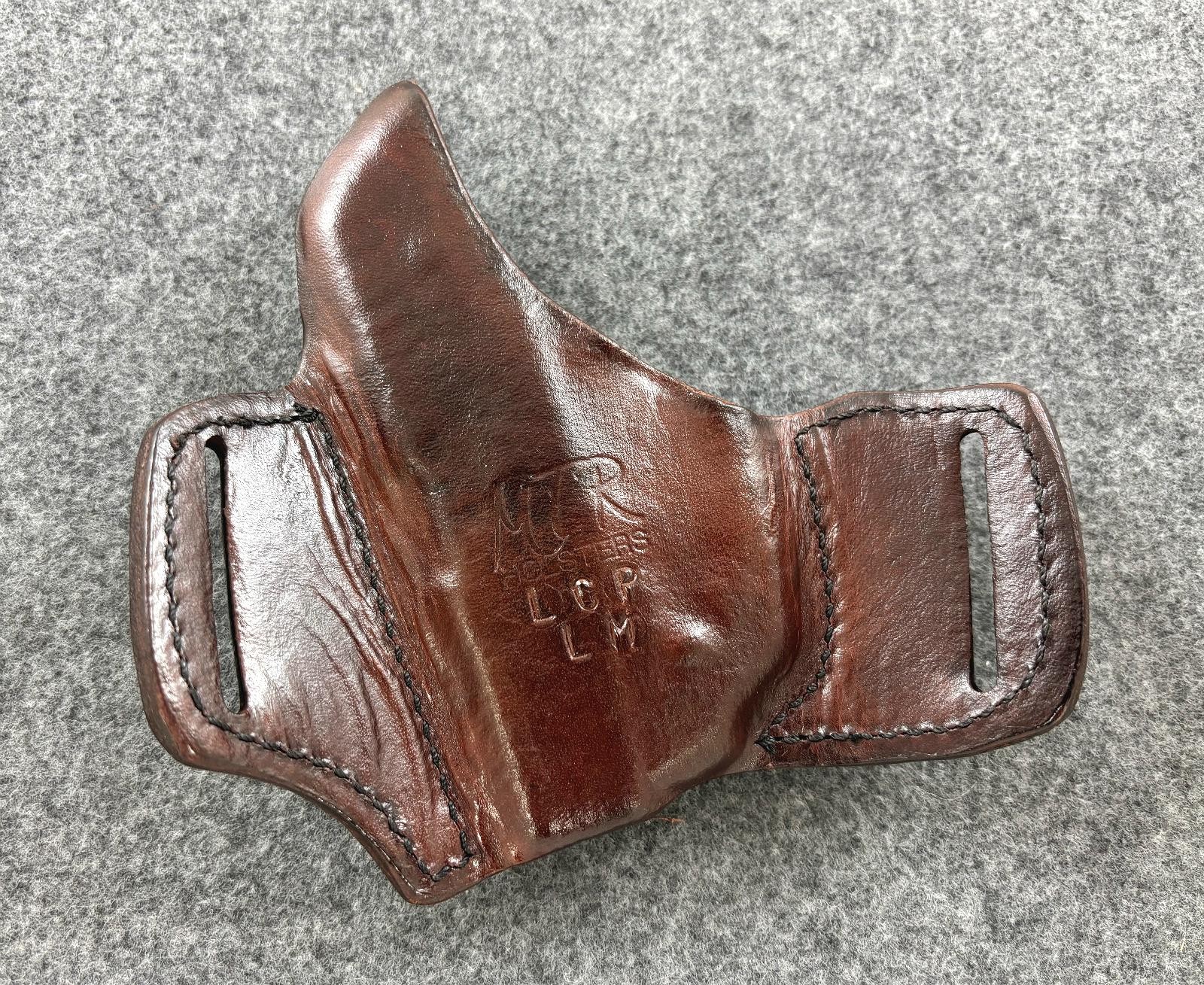 RH MTR Custom Deluxe Pancake Holster - Ruger LCP with LaserMax Centerfire Laser