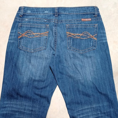 #ad #ad Cowgirl Tuff Co. Don#x27;t Fence Me In Bootcut Jeans Fits 36x34 Barbwire Embroidered $29.95