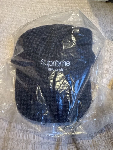 Supreme Harris tweed 6 panneaux bleu marine Fw24