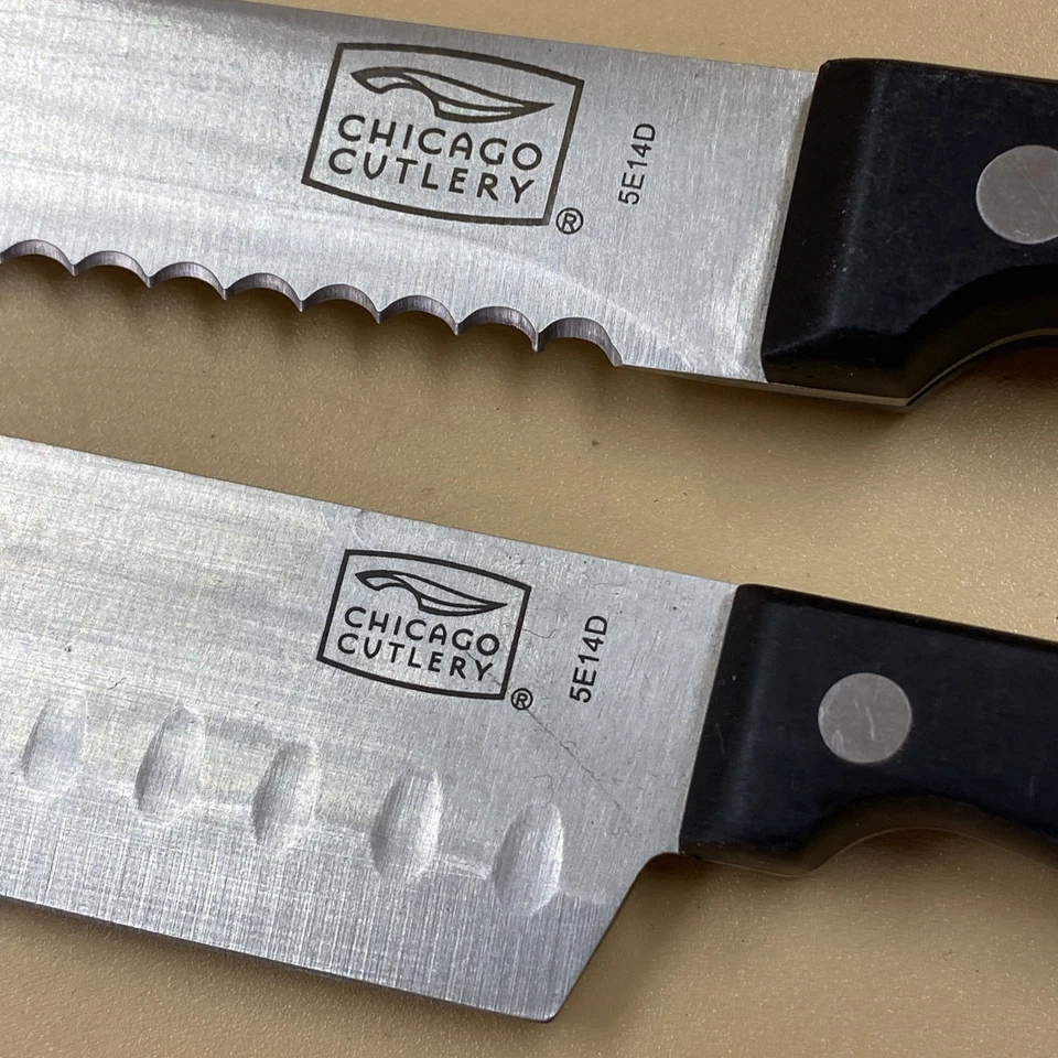 Chicago Cutlery 8 英寸 Essntials 面包刀和 5' Partoku 刀/带盒 5E14D — 第 2/4 张图片