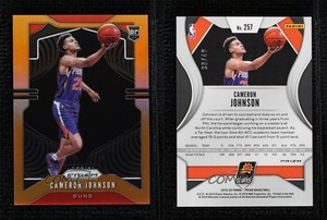 2019-20 Panini Prizm Rookie Orange Prizm /49 Cameron Johnson #257 Rookie RC