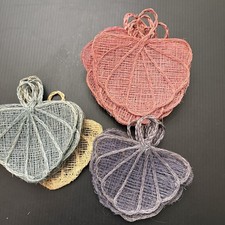 Vintage Woven Sisal Fan/Leaf Craft Lot Of 22 Raffia
