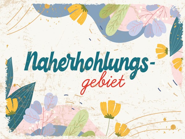 Holzschild 30X40 Cm Naherholungsgebiet Blumen Deko Schild Deko Geschenk Schild-image