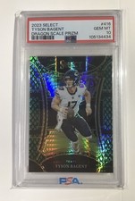 TYSON BAGENT 2023 Select Suite Level Dragon Scale Prizm SP Rookie  /70 PSA 10 RC