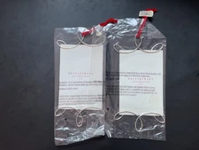 NWT Set of 2 Pottery Barn 4 x 6 Silver Wire Photo Frame Christmas Ornaments 