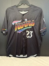 Minnesota Twins LGBTQ Pride Night Jersey Adult XL 2023 SGA Rainbow Baseball