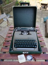Smith Corona Vintage Portable Typewriter Green
