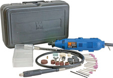Kit de herramientas giratorias WEN con eje flexible más de 80 accesorios y estuche de transporte de motor de 1 amperio