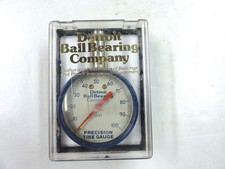 Vintage Detroit Ball Bearing Co. Usa Precision Tire Gauge In Case Lightly Used
