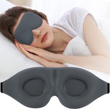 Antifaz para dormir con contorno 3D, suave y transpirable