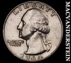 1964 Washington Quarter- Silver- Scarce Better Date No Reserve #J264