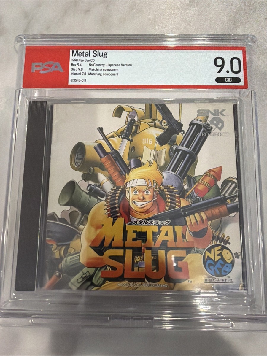 Metal Slug Neo Geo CD JP CIB Psa 9.0 Disc Grade 9.6 | eBay
