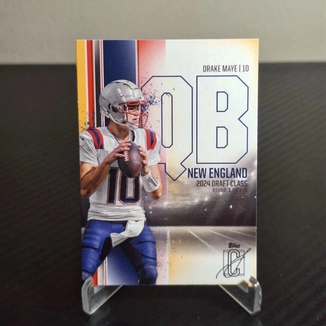 2024 Topps Signature Class Rookies DRAKE MAYE #152 Red & Yellow (RC)