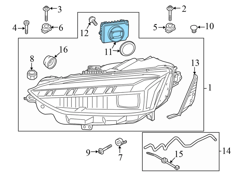 2017-2023 AUDI A4 - LED Headlight Control Module 4K0941572DD - Image 3 of 4