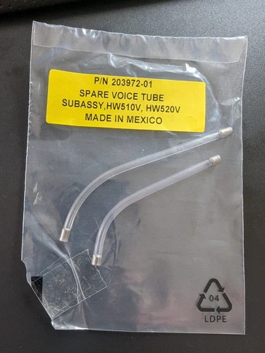 2x Plantronics HW510V/HW520V ; klare Sprachröhre ; Teile-Nr. 203972-01 ; neu !