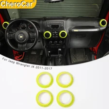Center Console Dashboard AC Air Vent Outlet Trim Cover For Wrangler JK JKU 11-17