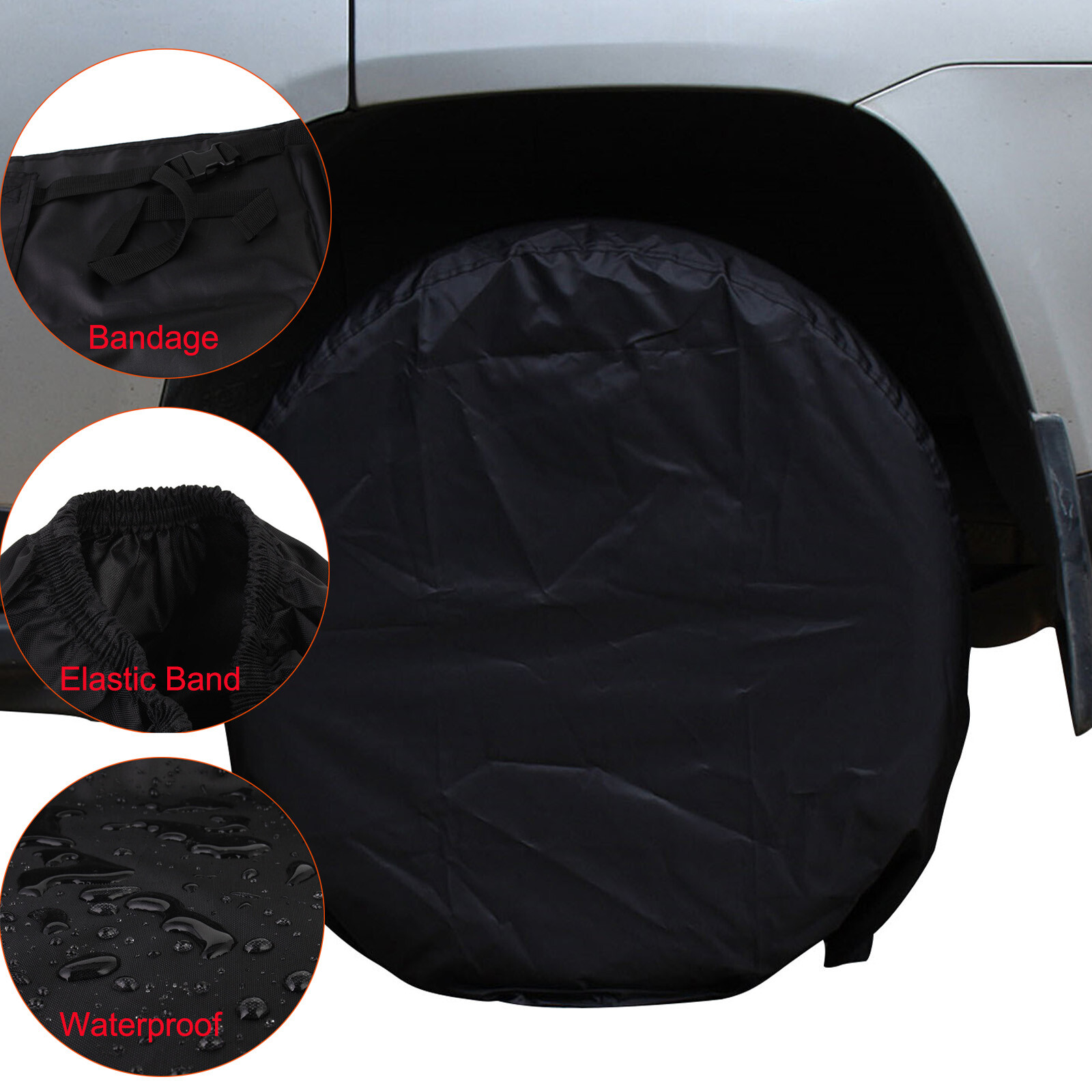 4pcs/set Heavy Duty Tire Covers RV Wheel Motorhome Wheel Covers Sun