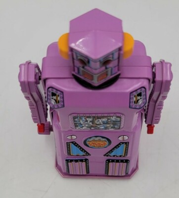 Masudaya Non Stop Robot AKA Lavender Robot Gang Of Five 4 1/2