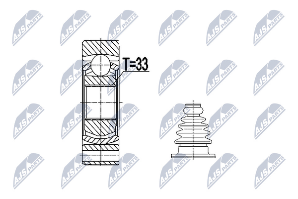 NPW-VW-074 NTY Gelenksatz, Antriebswelle FüR Audi,Seat,Skoda,Vw-image