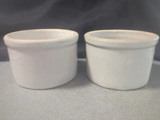 Vintage Primative Crocks USA Set Of 2