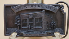 Belt Buckle Piper Prairie Days Kansas City, KS 1991 Piper State Bank Ltd Ed