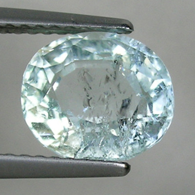 2.32 ct GORGEOUS VERY LIGHT AQUA BLUE NATURAL TOURMALINE GEMSTONE