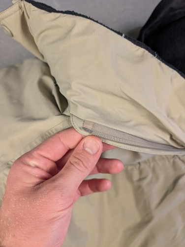 Eddie Bauer Goretex Goose Down Jacket Mens Large Tall Beige Parka Fullzip NICE - Picture 18 of 24