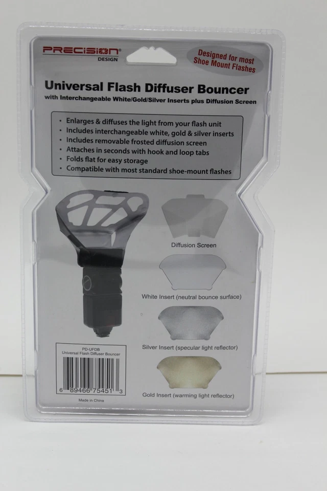 Universal Flash Diffuser Bouncer Silver White Gold Diffusion Screen - Image 3 of 4