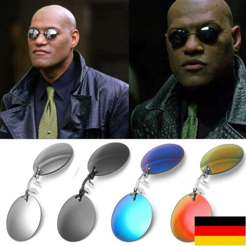 Ovale Clip-on-Nasen-Sonnenbrille, selbsttönende Brille, Filmbrille für Herren - Bild 1 von 16