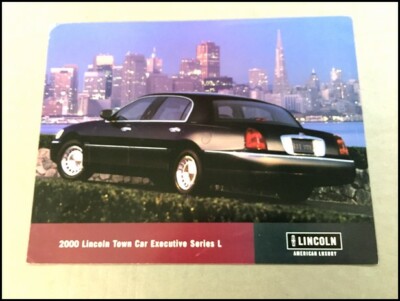 2000 Lincoln Town Car Executive Series L 1-page Car Brochure