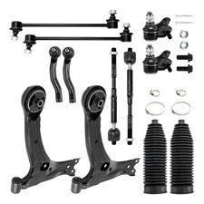 12x For 2003-2008 Toyota Corolla Front Control Arms Ball Joints Tie Rod Sway Bar