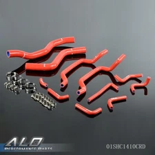 Silicone Radiator Hose+Clamps Kit Fit For 1995-1999 Mitsubishi Eclipse Red