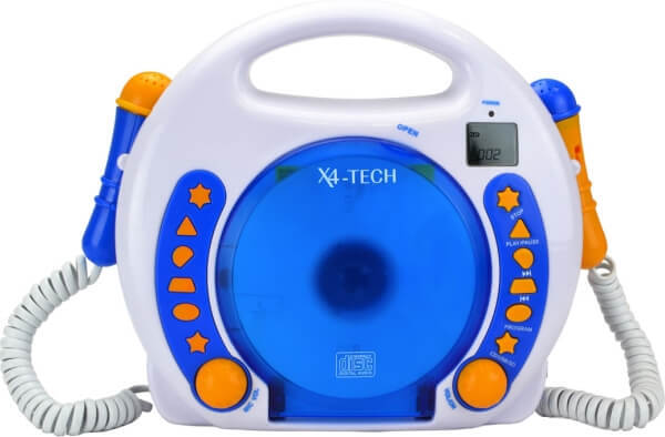 Thumbnail - Karaoke Cd Player Mp3 2 Mikros Blau Neu