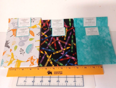 Create It Fat Quarter Fabric, 18 x 21 inches Lot of 6