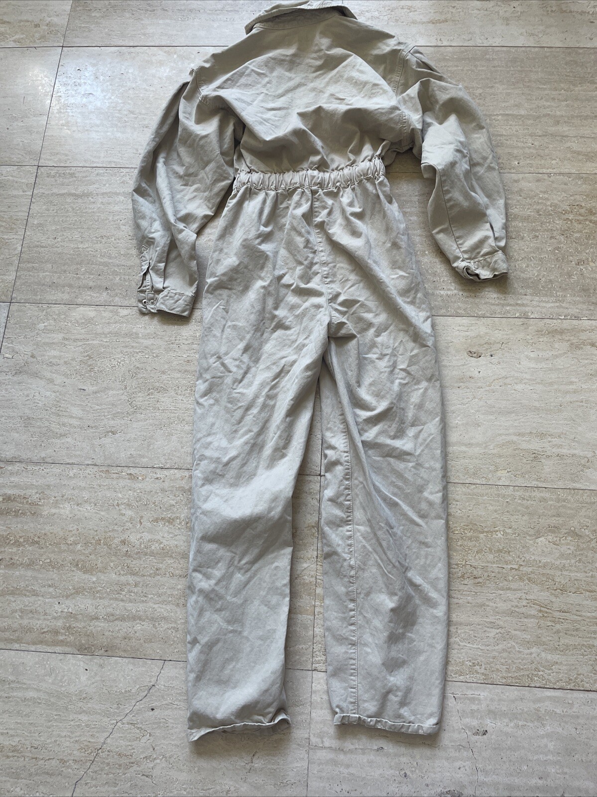 Good American Beige Solid Elastic Cinched Long Sl… - image 5