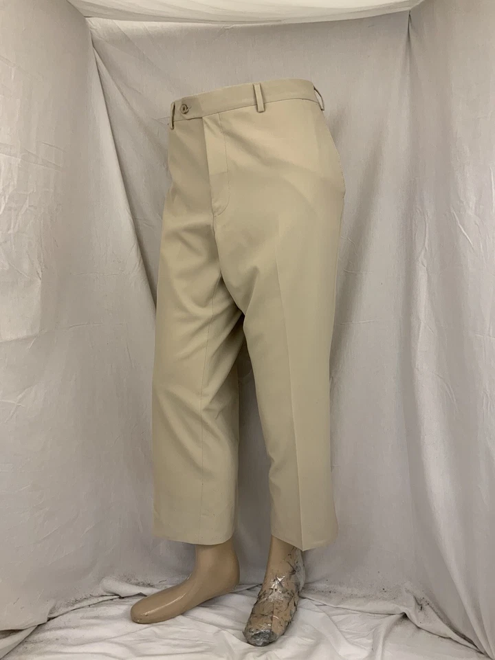 Pantalones Baldwin 40x27 Marrón Chino Frente Plano Lana Poli Elástico YGI Q2-227 Foto 2 de 4