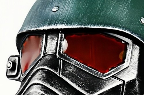Gioco 1:1 Fallout 4 Veteran Ranger Casco Cosplay Maschera Completa Puntelli Resina Replica - Foto 12 di 12