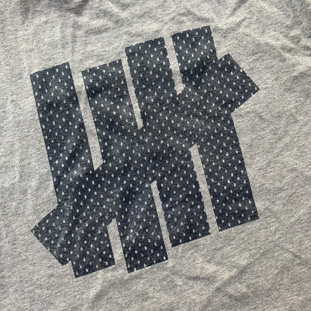 undefeated graphic t shirt | gray navy blue 5 graphic Large