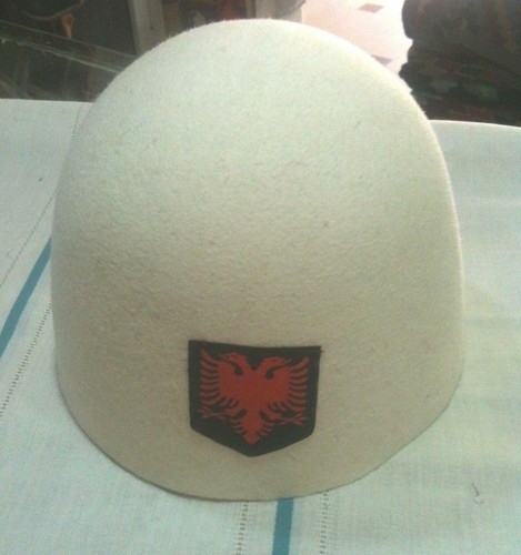 ALBANIA TRADITIONAL WOOL HAT FOLK QELESHE PLIS HANDMADE WOOL EAGLE - Foto 4