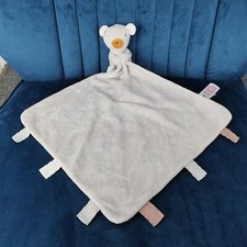 Tu Sainsburys Teddy Bear Baby Comforter Blanket Grey Doudou Blankie