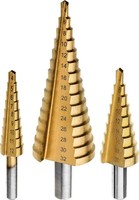 Stufenbohrer Hss Kegelbohrer Kegelsenker Set 3Tlg SchäLbohrer Konusbohrer 4-32Mm