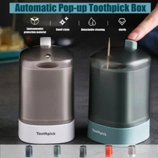 Toothpick Holder Dispenser Pop Up Automatic Toothpick Box Toothpick Dispenser US
