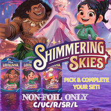 Disney Lorcana Shimmering Skies C/UC/R/SR/L Non-Foil Only - Pick and Complete 